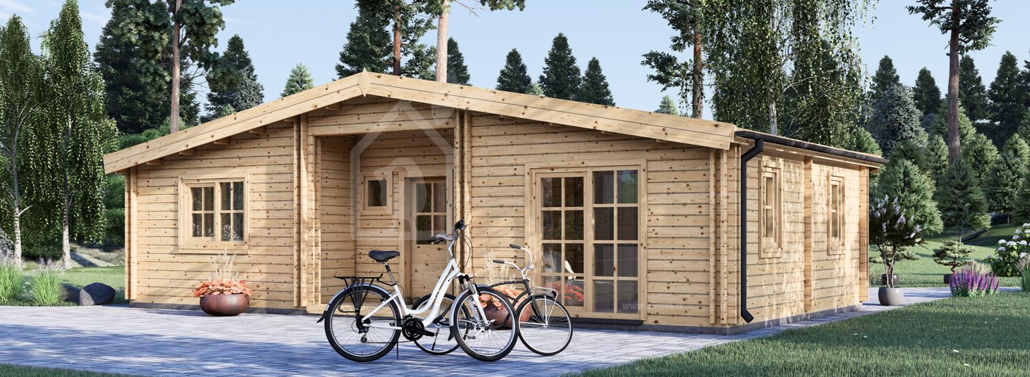Casa in legno FILL S (Coibentata, 34+34 mm), 60 m² visualization 1